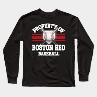 Proud Name Boston Graphic Property Vintage Baseball Long Sleeve T-Shirt